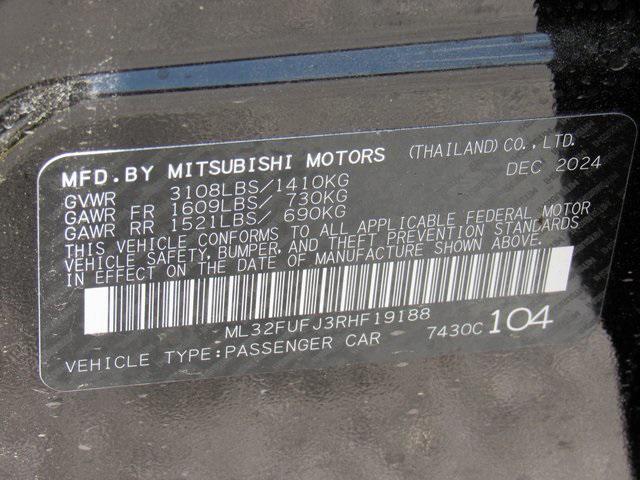 new 2024 Mitsubishi Mirage G4 car, priced at $14,515