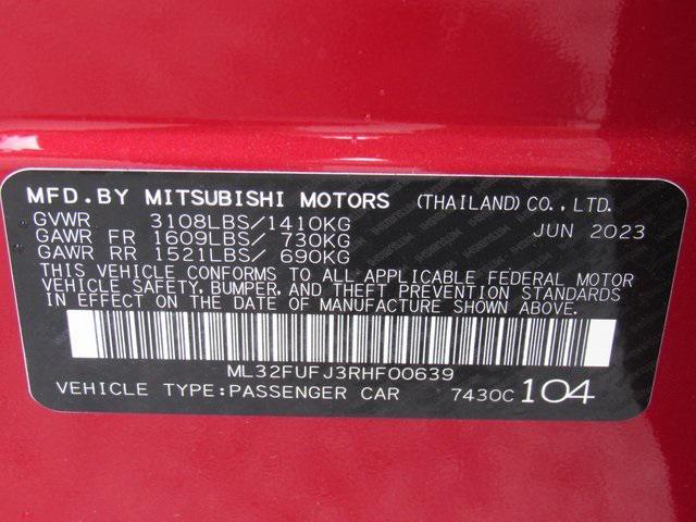 new 2024 Mitsubishi Mirage G4 car, priced at $14,165