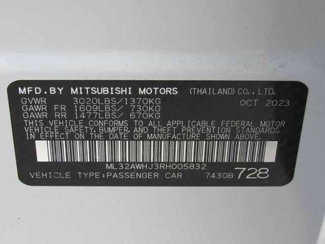 new 2024 Mitsubishi Mirage car, priced at $15,505