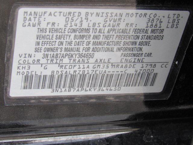 used 2019 Nissan Sentra car, priced at $9,995