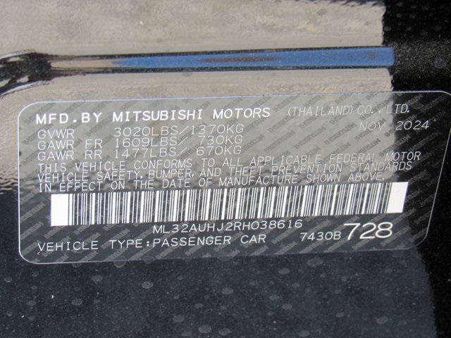 new 2024 Mitsubishi Mirage car, priced at $12,925