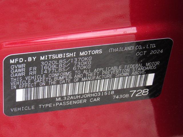 new 2024 Mitsubishi Mirage car, priced at $13,675