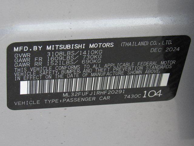 new 2024 Mitsubishi Mirage G4 car, priced at $14,665