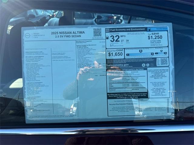 new 2025 Nissan Altima car, priced at $30,465