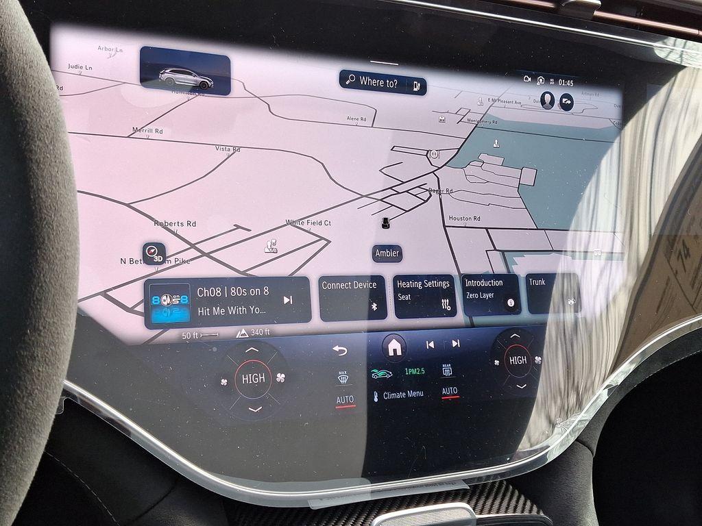 new 2025 Mercedes-Benz AMG EQE car, priced at $124,260