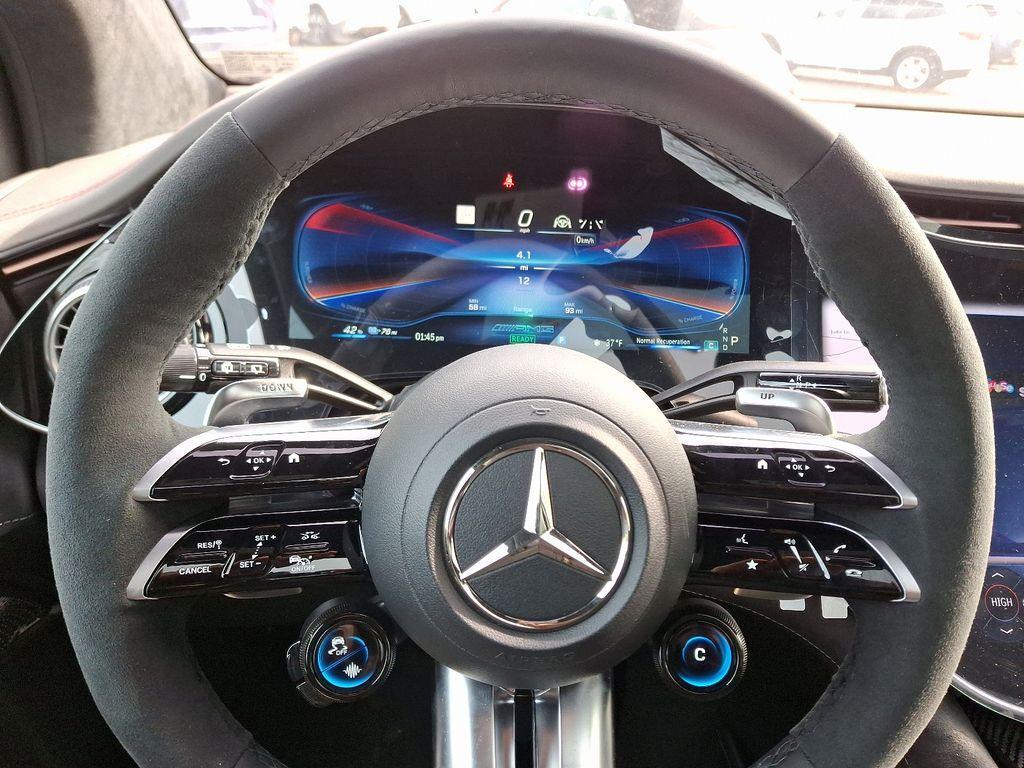 new 2025 Mercedes-Benz AMG EQE car, priced at $124,260