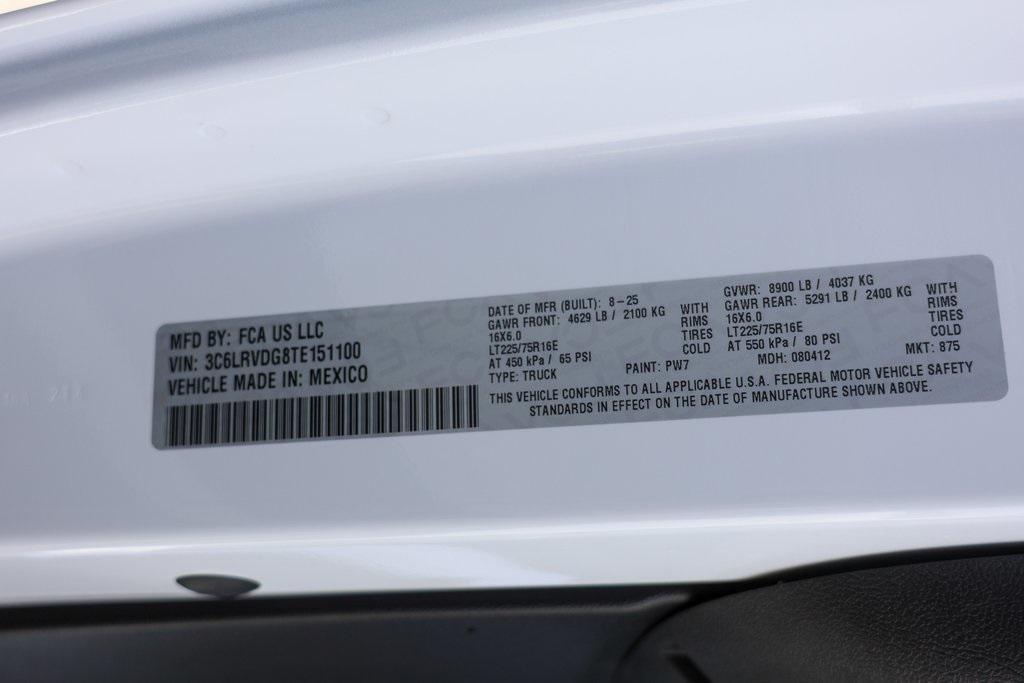 new 2026 Ram ProMaster 2500 Window Van car, priced at $51,090