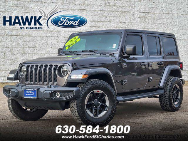 used 2018 Jeep Wrangler Unlimited car, priced at $23,550