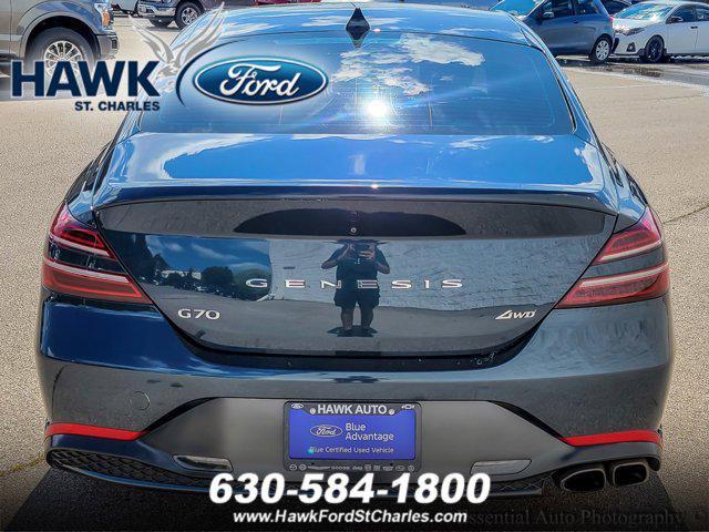 used 2022 Genesis G70 car, priced at $27,700