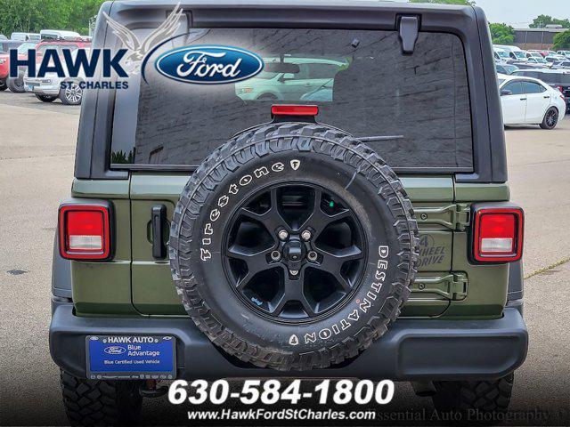 used 2021 Jeep Wrangler car, priced at $32,330
