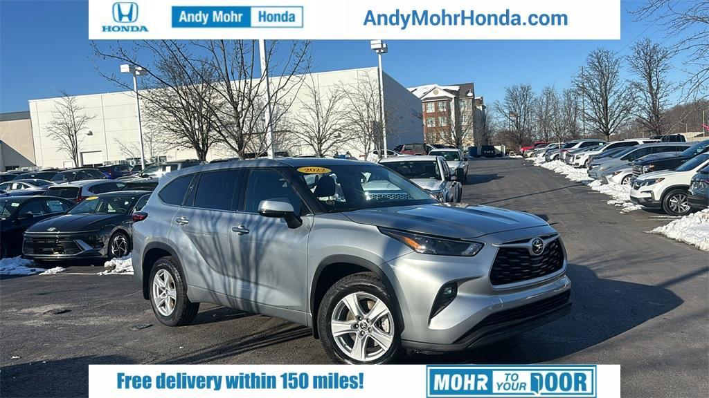 used 2022 Toyota Highlander car, priced at $26,884