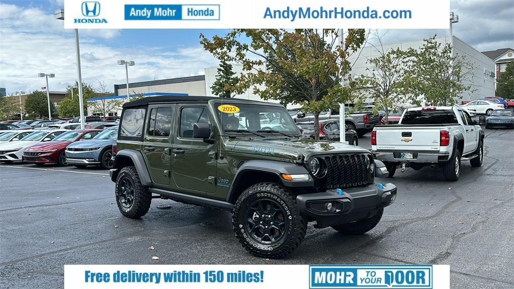 used 2023 Jeep Wrangler 4xe car, priced at $35,249