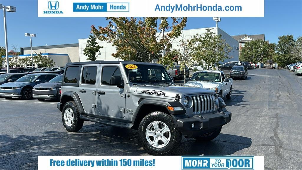 used 2021 Jeep Wrangler Unlimited car, priced at $29,190