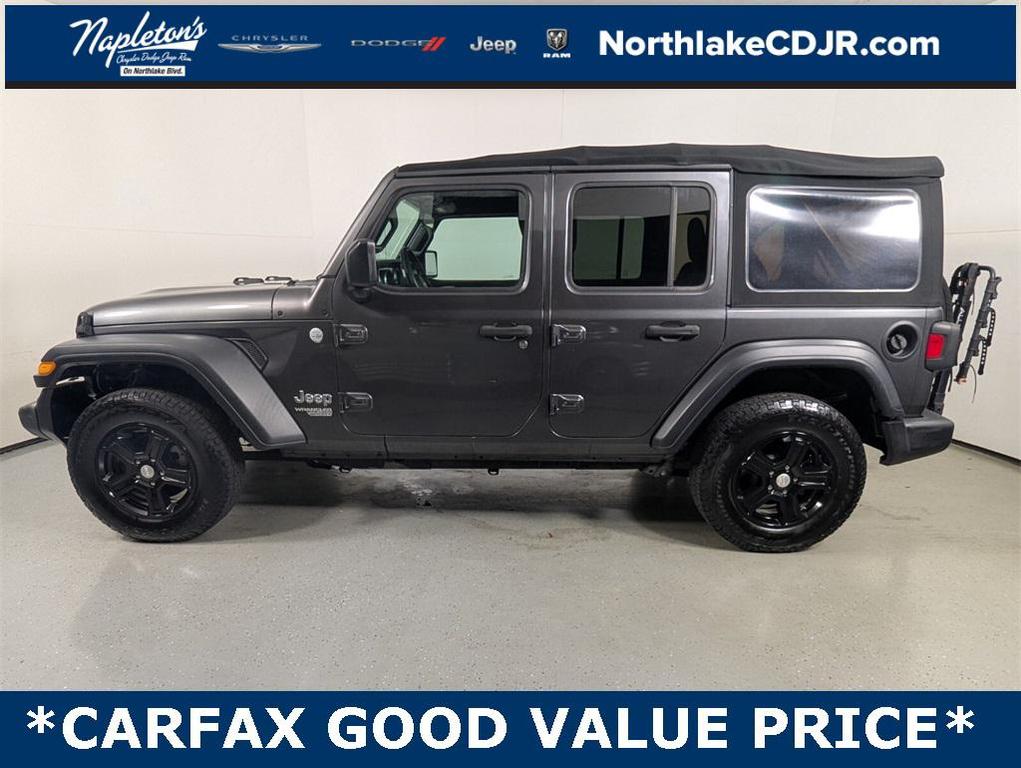used 2018 Jeep Wrangler Unlimited car, priced at $19,988