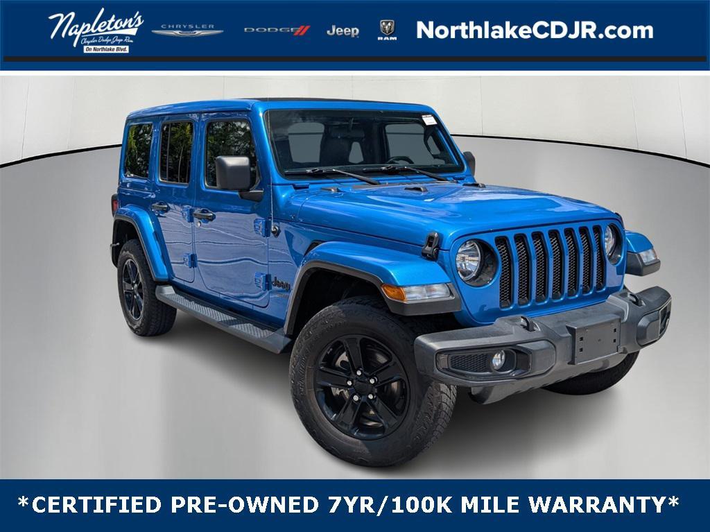 used 2021 Jeep Wrangler Unlimited car, priced at $31,992