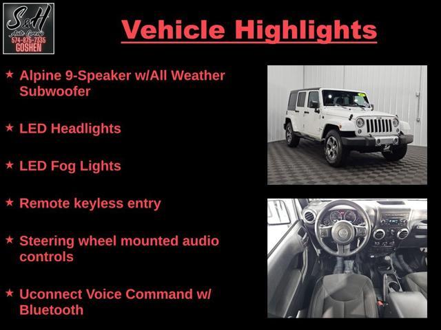 used 2017 Jeep Wrangler Unlimited car, priced at $26,319