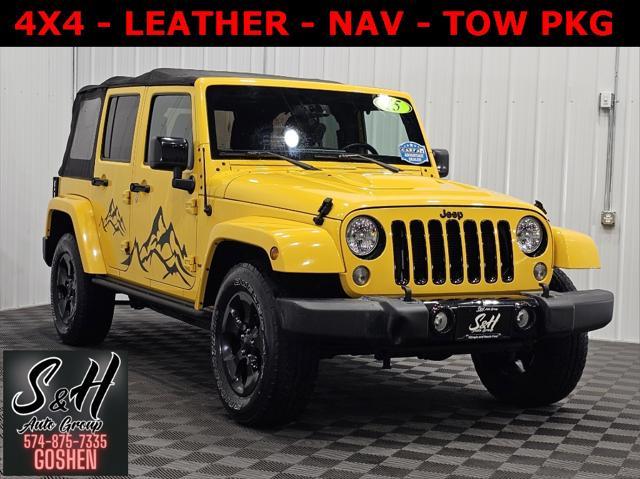 used 2015 Jeep Wrangler Unlimited car, priced at $16,180