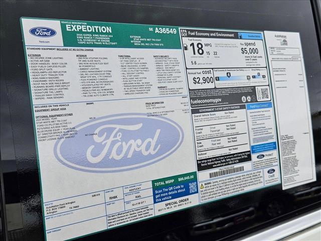 new 2025 Ford Expedition car, priced at $81,645