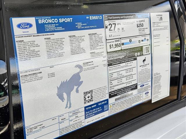 new 2025 Ford Bronco Sport car, priced at $28,590