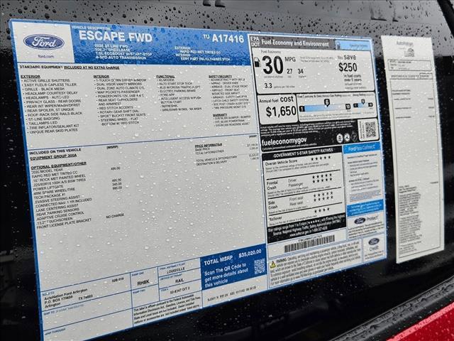 new 2026 Ford Escape car, priced at $30,020