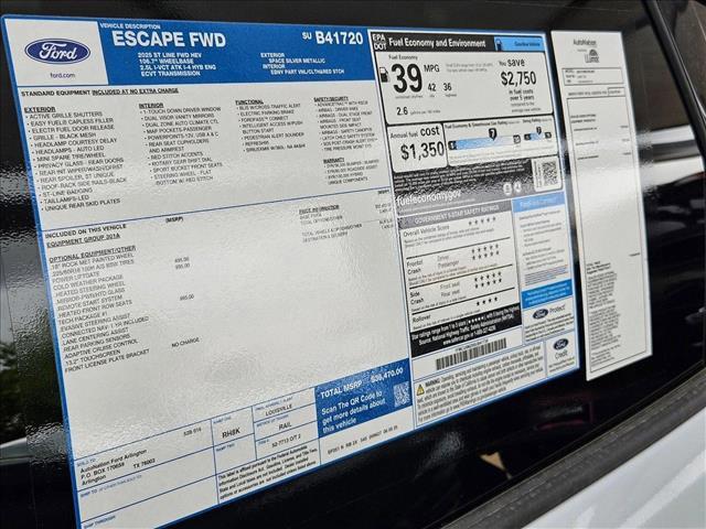 new 2025 Ford Escape car, priced at $28,970
