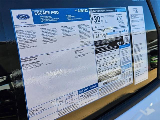 new 2025 Ford Escape car, priced at $23,645