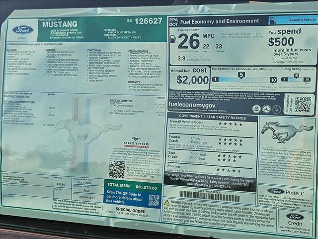 new 2025 Ford Mustang car, priced at $31,570