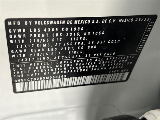 new 2025 Volkswagen Taos car, priced at $26,054