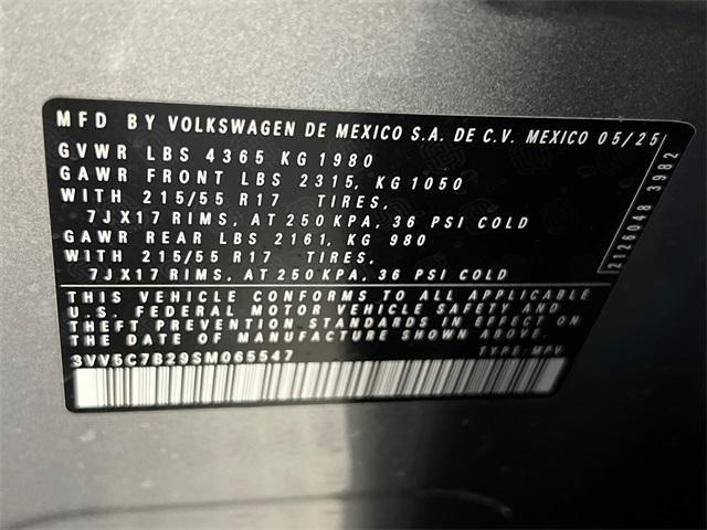new 2025 Volkswagen Taos car, priced at $26,159