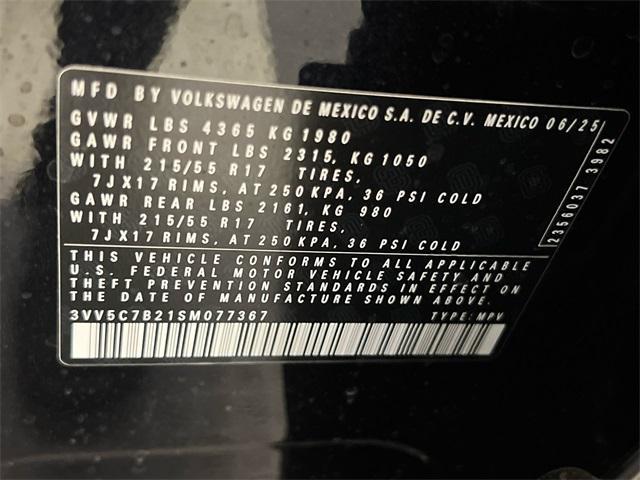 new 2025 Volkswagen Taos car, priced at $26,153