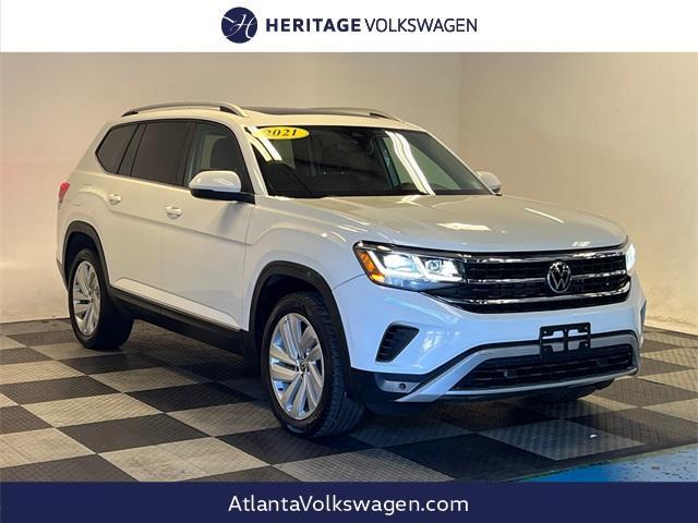 used 2021 Volkswagen Atlas car, priced at $24,697