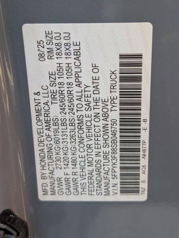 new 2025 Honda Ridgeline car, priced at $46,652