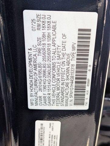 new 2025 Honda Pilot car, priced at $44,551