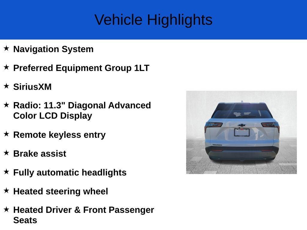 new 2025 Chevrolet Equinox car, priced at $27,480