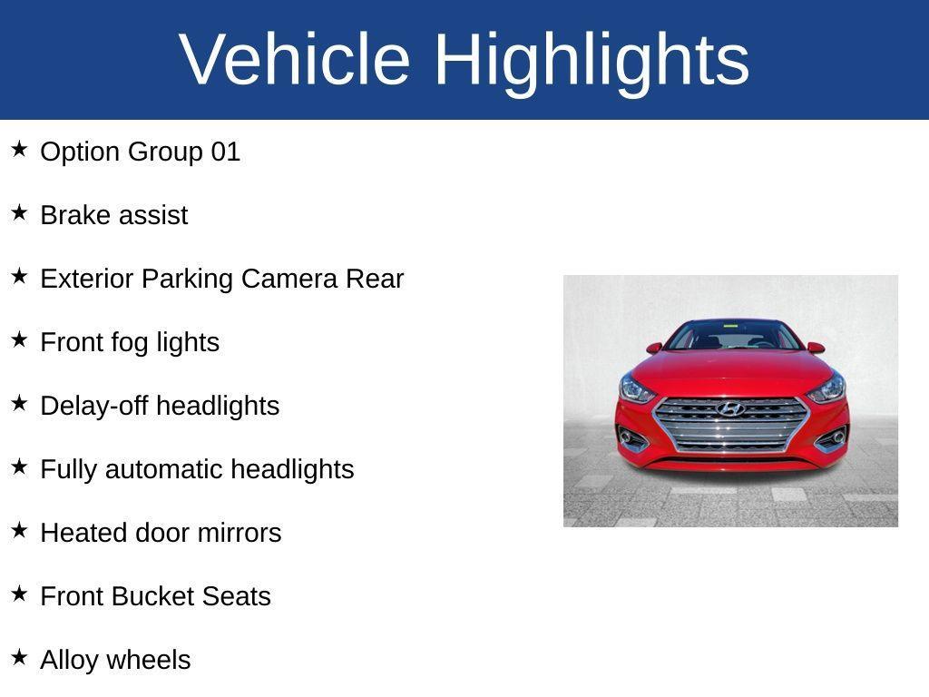 used 2022 Hyundai Accent car, priced at $15,555