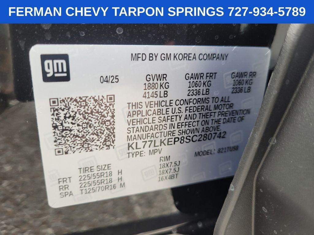 new 2025 Chevrolet Trax car, priced at $24,690