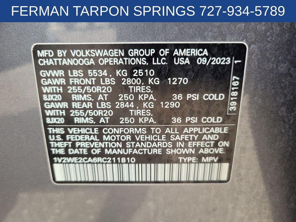 used 2024 Volkswagen Atlas Cross Sport car, priced at $32,100