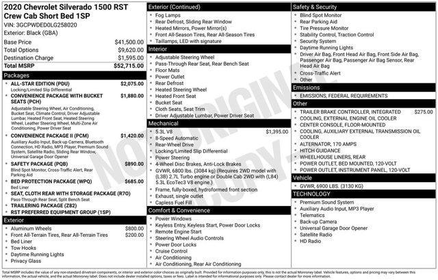 used 2020 Chevrolet Silverado 1500 car, priced at $25,555