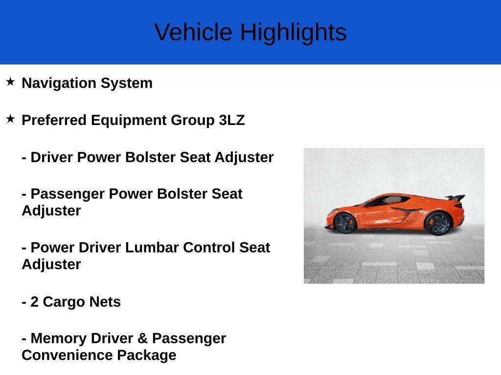 new 2025 Chevrolet Corvette car, priced at $192,134