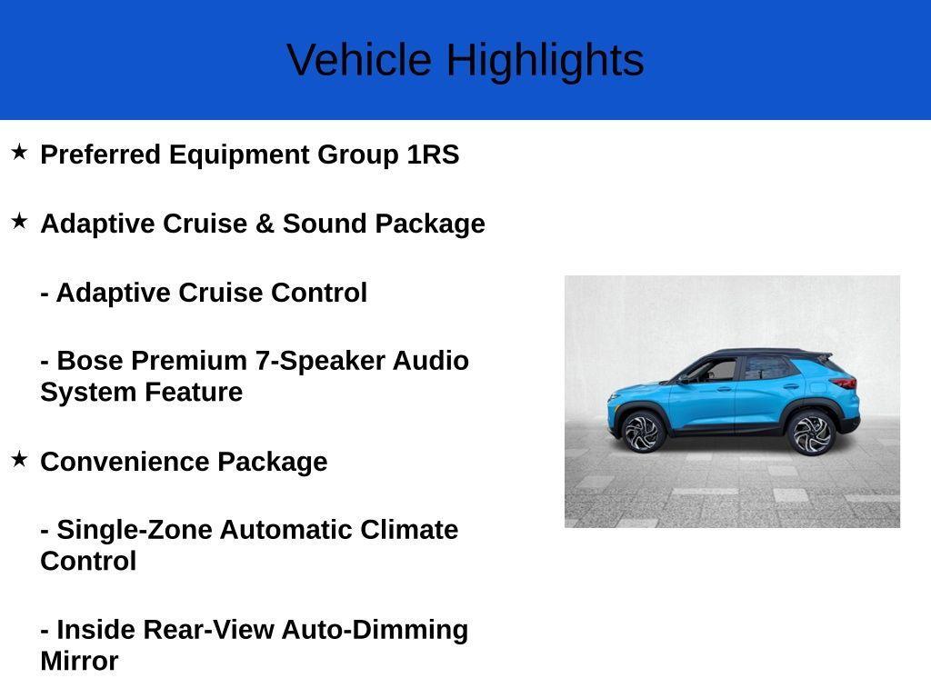 new 2026 Chevrolet TrailBlazer car, priced at $30,435