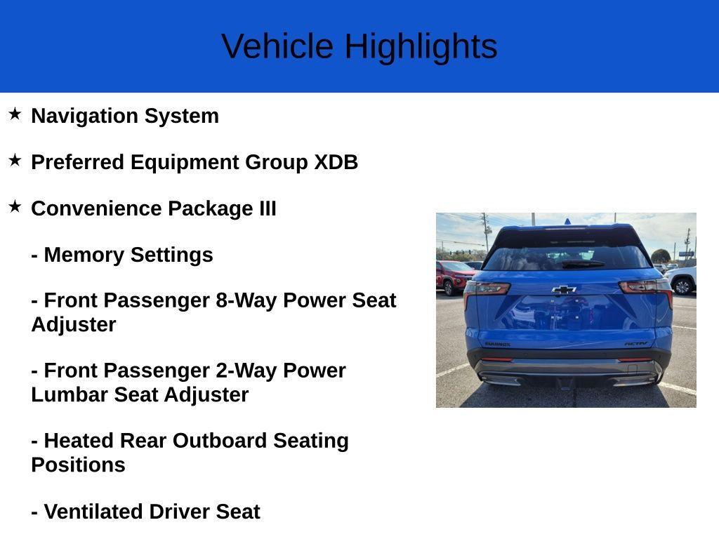 new 2025 Chevrolet Equinox car, priced at $33,590