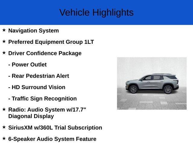 new 2025 Chevrolet Traverse car, priced at $40,395