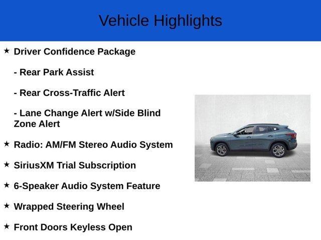 new 2025 Chevrolet Trax car, priced at $22,485