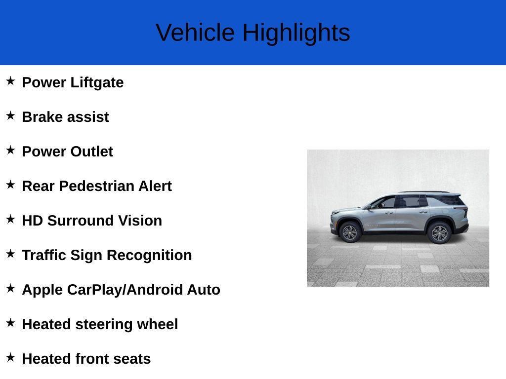 new 2025 Chevrolet Traverse car, priced at $41,760
