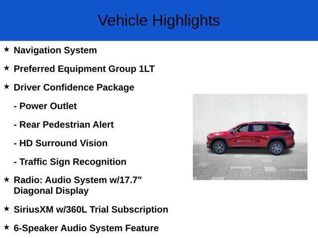 new 2025 Chevrolet Traverse car, priced at $40,790