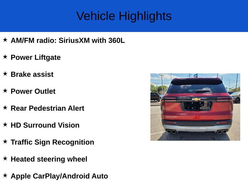 new 2025 Chevrolet Traverse car, priced at $43,090