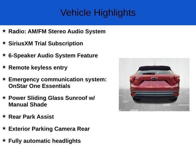 new 2025 Chevrolet Trax car, priced at $26,510