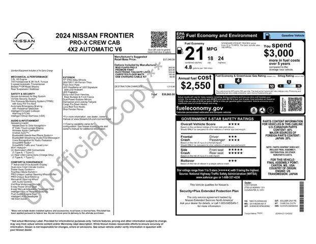 used 2024 Nissan Frontier car, priced at $32,551