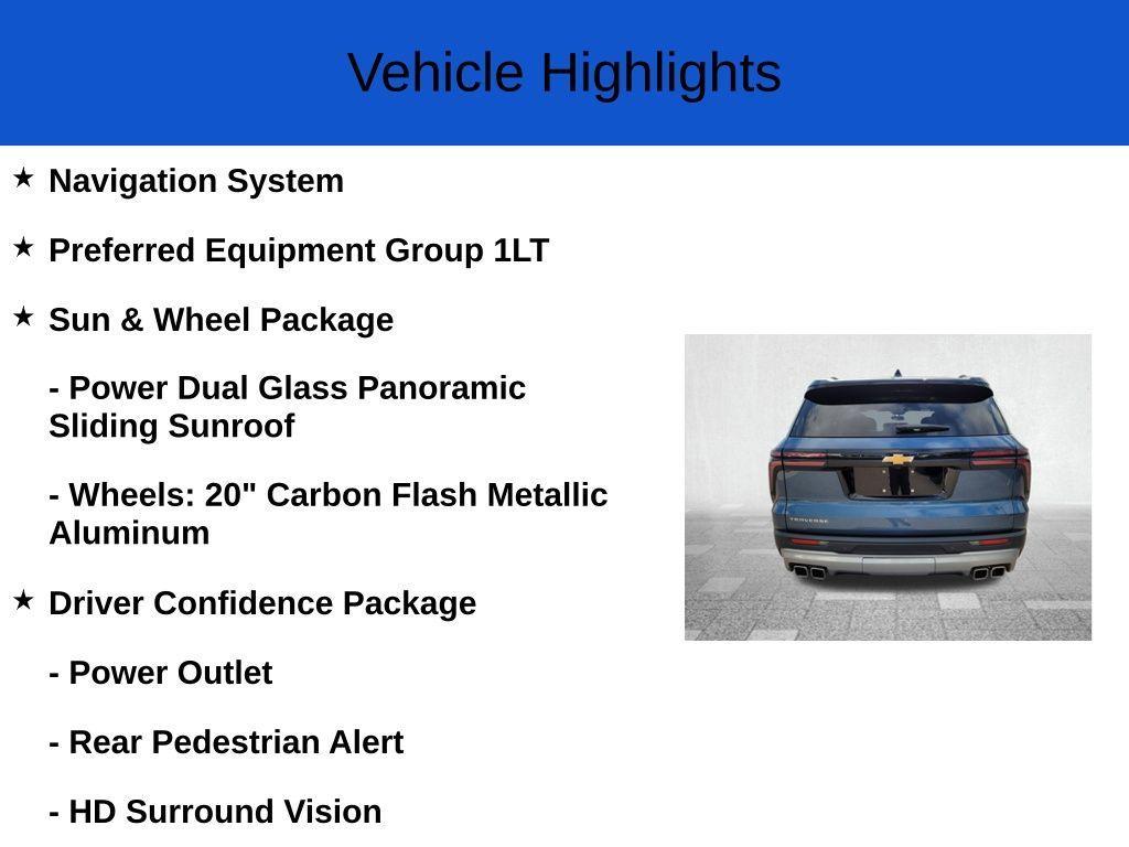 new 2025 Chevrolet Traverse car, priced at $44,945