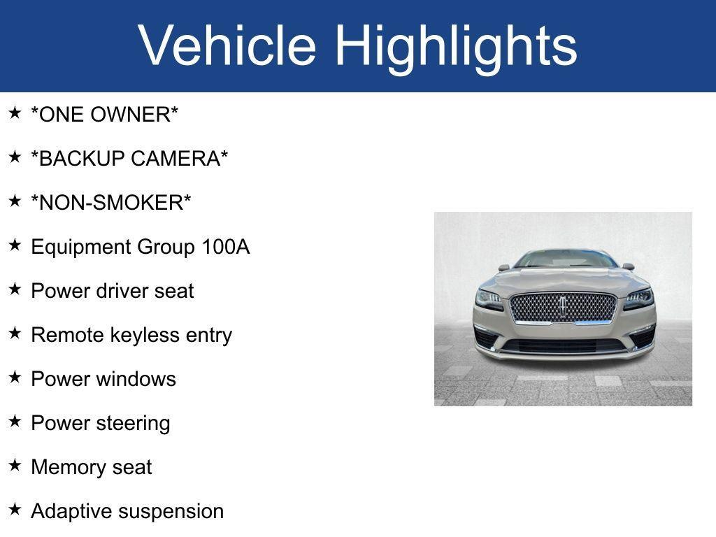 used 2020 Lincoln MKZ car, priced at $19,000